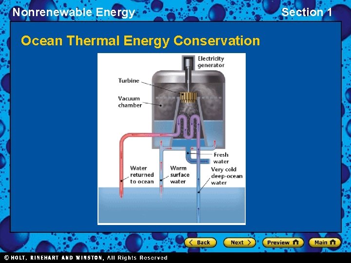 Nonrenewable Energy Ocean Thermal Energy Conservation Section 1 