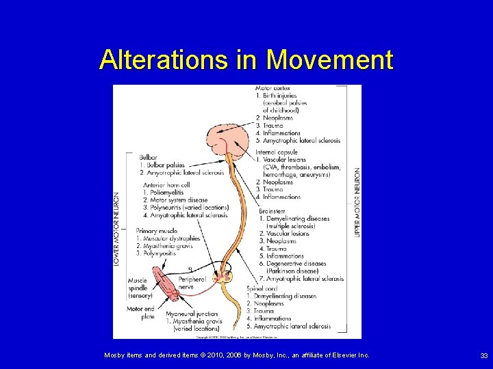 Alterations in Movement Mosby items and derived items © 2010, 2006 by Mosby, Inc.