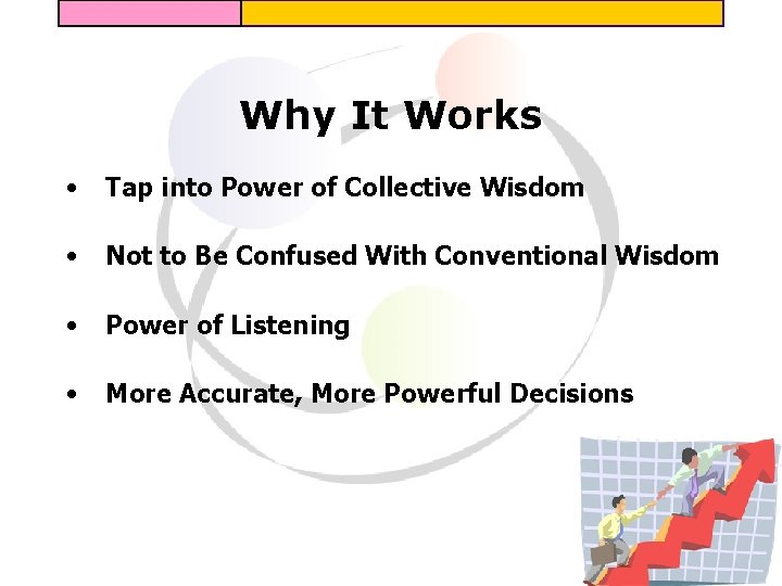 Why It Works • Tap into Power of Collective Wisdom • Not to Be