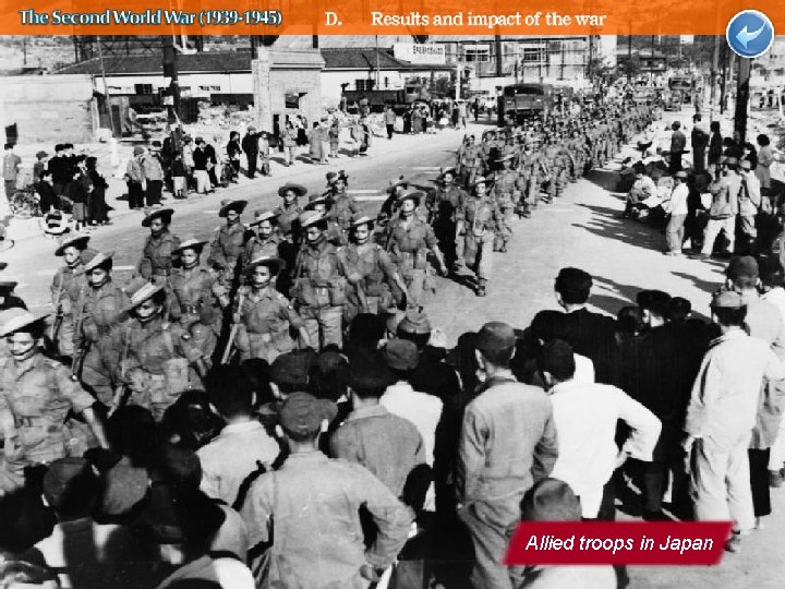 Allied troops in Japan 