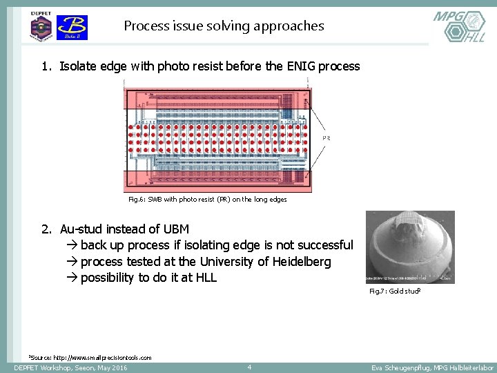 Process issue solving approaches 1. Isolate edge with photo resist before the ENIG process