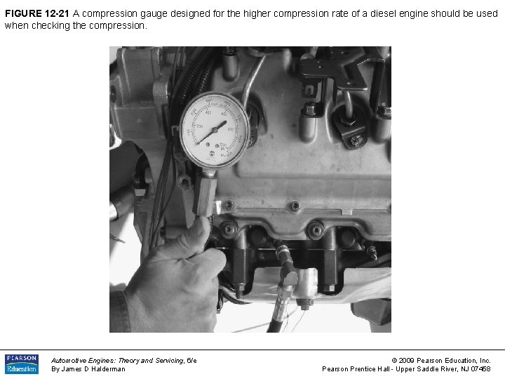 FIGURE 12 -21 A compression gauge designed for the higher compression rate of a