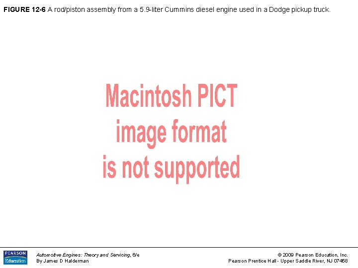 FIGURE 12 -6 A rod/piston assembly from a 5. 9 -liter Cummins diesel engine