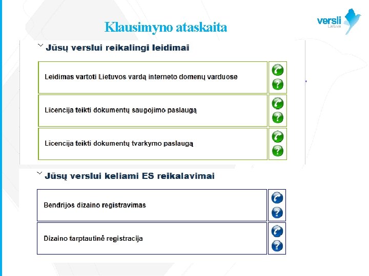 Klausimyno ataskaita 