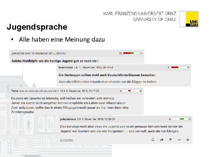 Jugendsprache • Alle haben eine Meinung dazu 