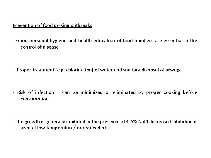 Prevention of food poising outbreaks - Good personal hygiene and health education of food