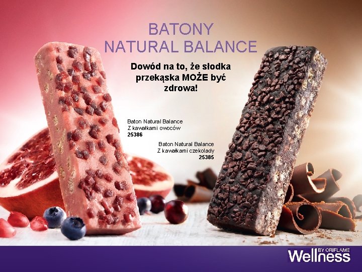 BATONY NATURAL BALANCE Dowód na to, że słodka przekąska MOŻE być zdrowa! Baton Natural