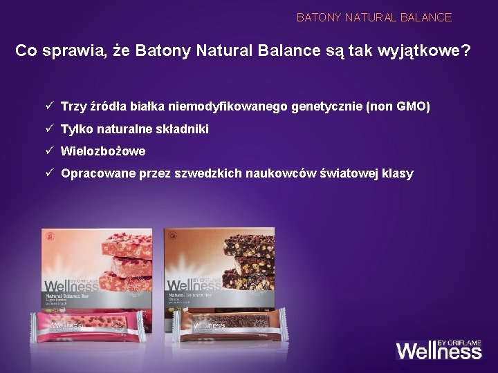 BATONY NATURAL BALANCE BARS Co sprawia, że Batony Natural Balance są tak wyjątkowe? ü