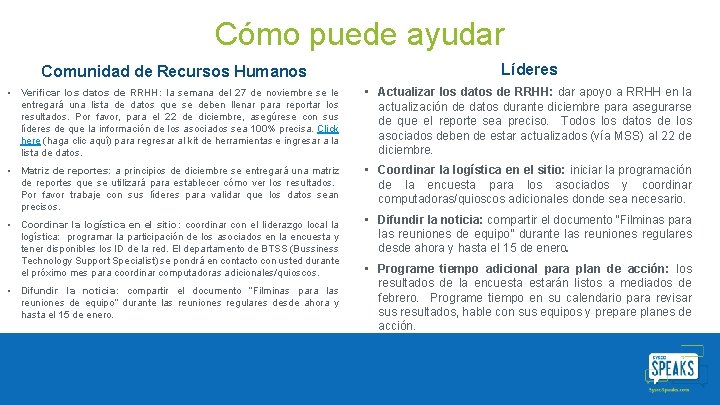 Cómo puede ayudar Comunidad de Recursos Humanos Líderes • Verificar los datos de RRHH: Cómo puede ayudar Comunidad de Recursos Humanos Líderes • Verificar los datos de RRHH: