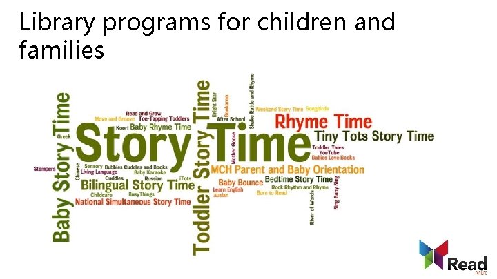 Library programs for children and families 