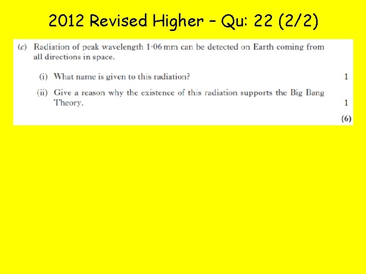 2012 Revised Higher – Qu: 22 (2/2) 