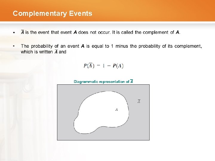 Complementary Events • 