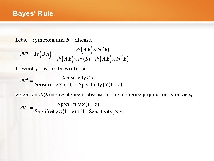 Bayes’ Rule 