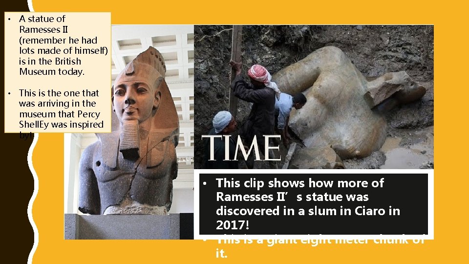  • A statue of Ramesses II (remember he had lots made of himself)