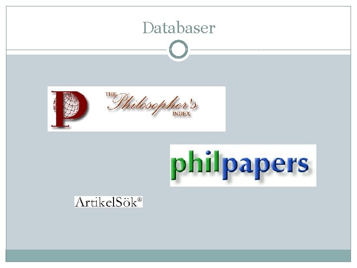 Databaser 