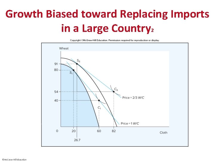 Growth Biased toward Replacing Imports in a Large Country 2 ©Mc. Graw-Hill Education 
