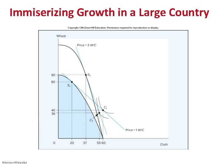 Immiserizing Growth in a Large Country ©Mc. Graw-Hill Education 
