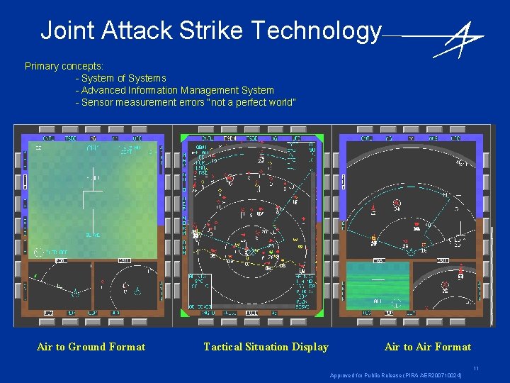 Joint Attack Strike Technology Primary concepts: - System of Systems - Advanced Information Management