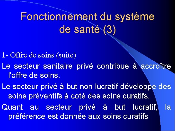 PRESENTATION DU SYSTEME DE SANTE DU BURKINA FASO