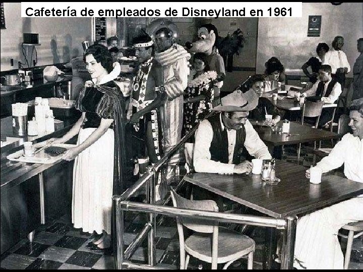 Cafetería de empleados de Disneyland en 1961 