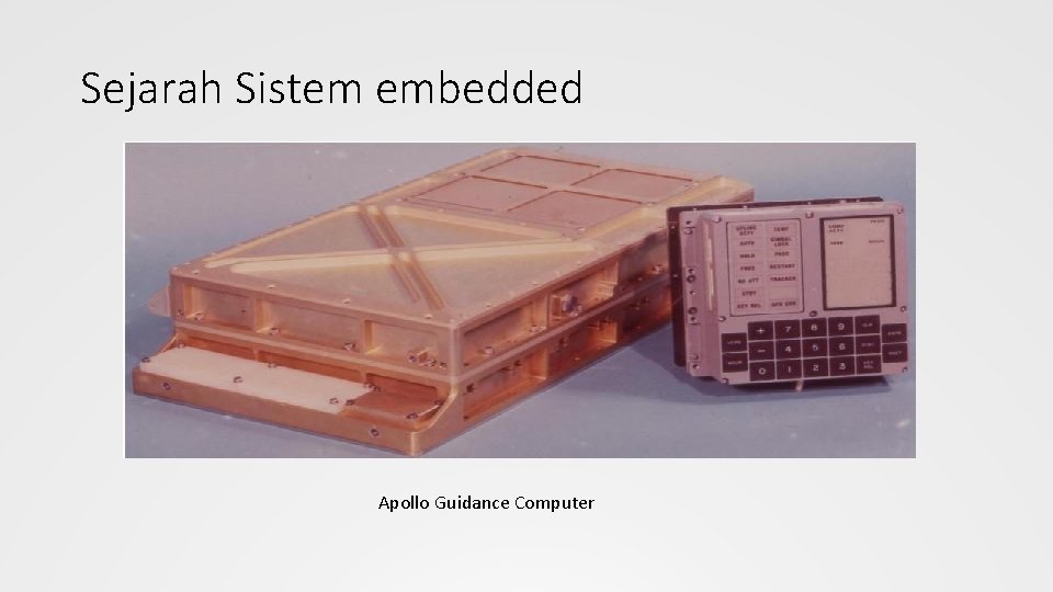 Sejarah Sistem embedded Apollo Guidance Computer 