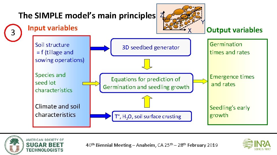 The SIMPLE model’s main principles 3 Z Input variables Soil structure = f (tillage