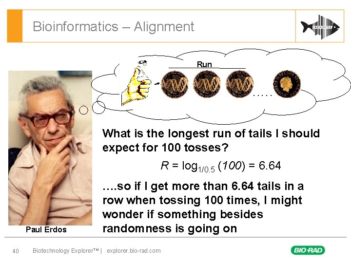 Bioinformatics – Alignment Run . . . What is the longest run of tails