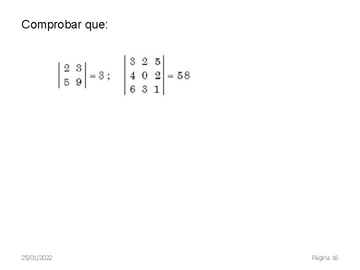 Comprobar que: 25/01/2022 Página 16 