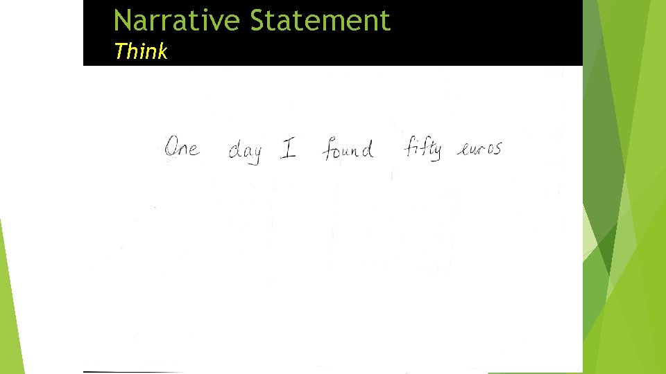Narrative Statement Think 
