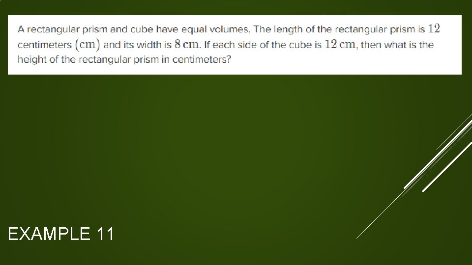 EXAMPLE 11  EXAMPLE 11