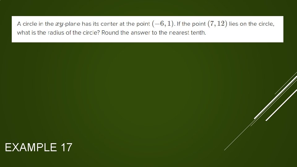 EXAMPLE 17  EXAMPLE 17