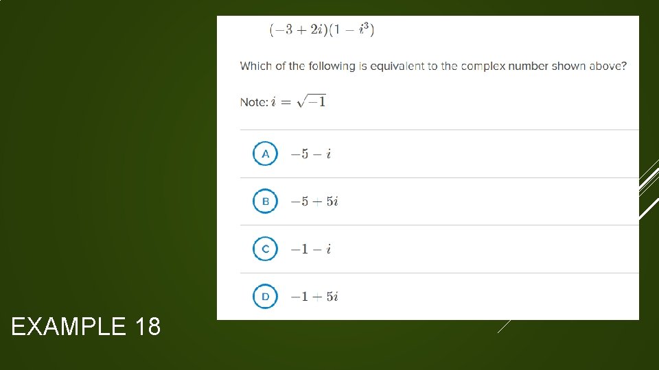EXAMPLE 18  EXAMPLE 18