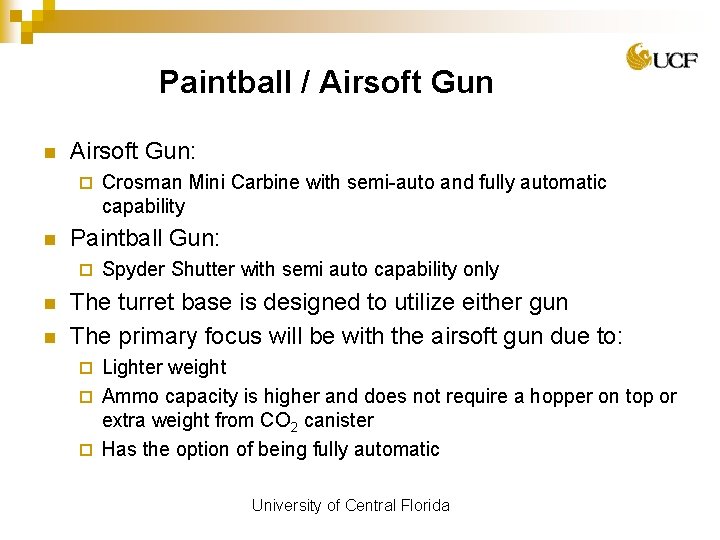 Paintball / Airsoft Gun n Airsoft Gun: ¨ n Paintball Gun: ¨ n n