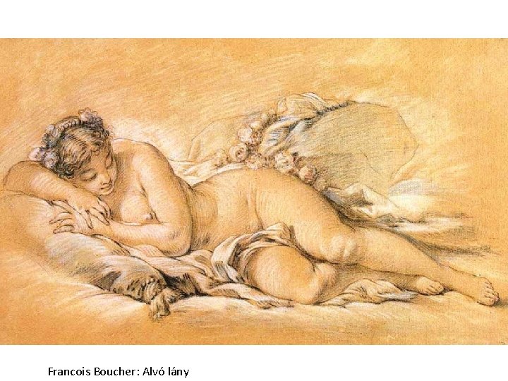 Francois Boucher: Alvó lány 