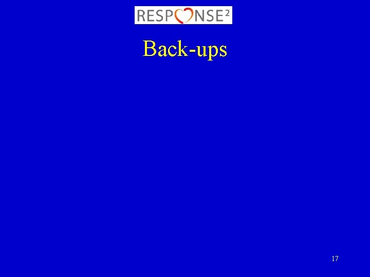 Back-ups 17 