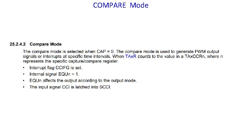 COMPARE Mode 