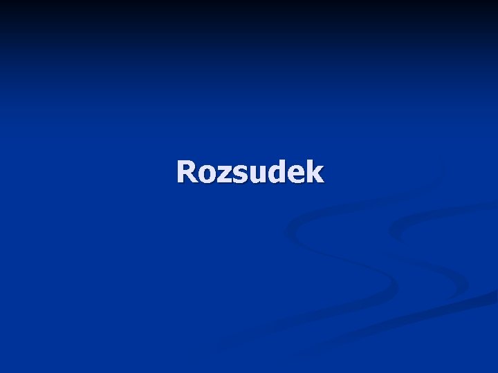 Rozsudek 