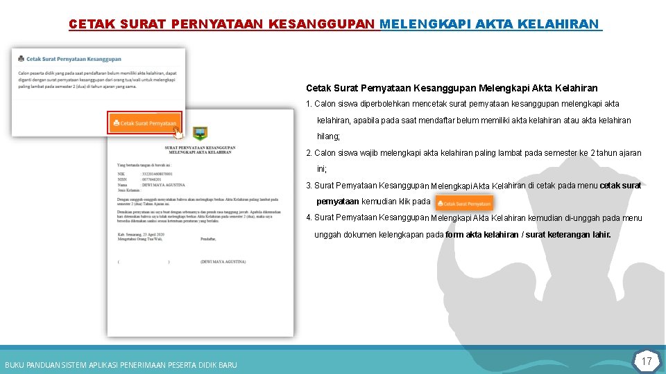 CETAK SURAT PERNYATAAN KESANGGUPAN MELENGKAPI AKTA KELAHIRAN Cetak Surat Pernyataan Kesanggupan Melengkapi Akta Kelahiran