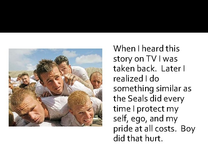 When I heard this story on TV I was taken back. Later I realized