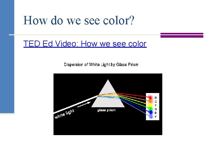 How do we see color? TED Ed Video: How we see color 