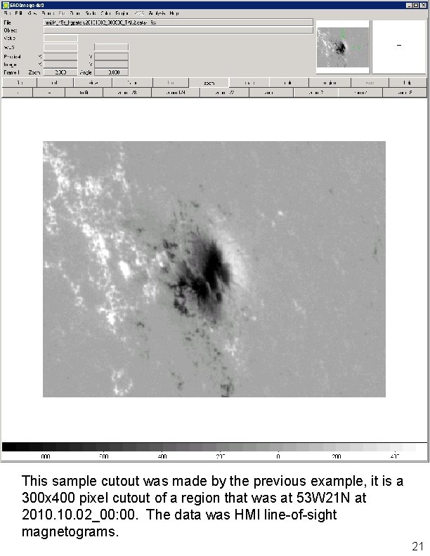 This sample cutout was made by the previous example, it is a 300 x