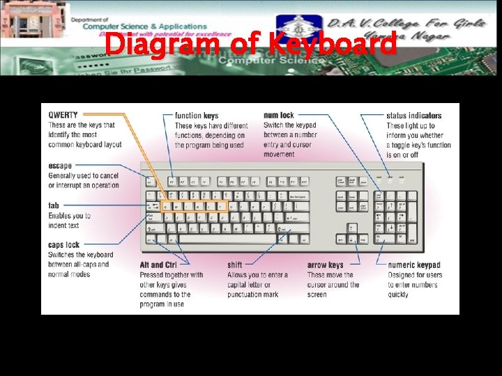 Diagram of Keyboard 