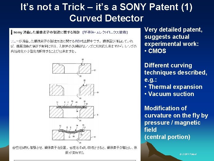 It’s not a Trick – it’s a SONY Patent (1) Curved Detector Very detailed