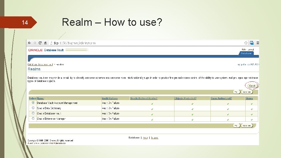 14 Realm – How to use? 