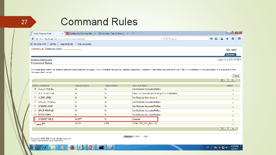 27 Command Rules 