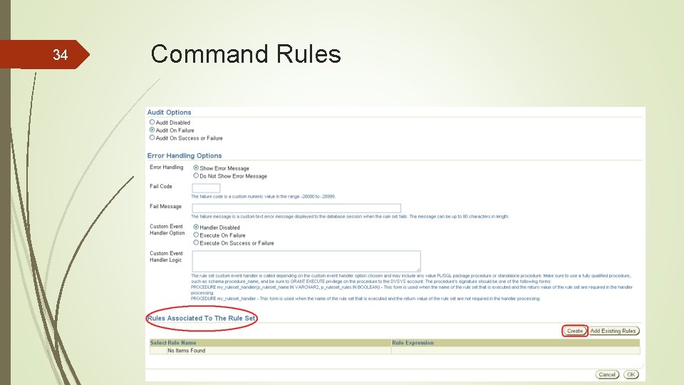 34 Command Rules 