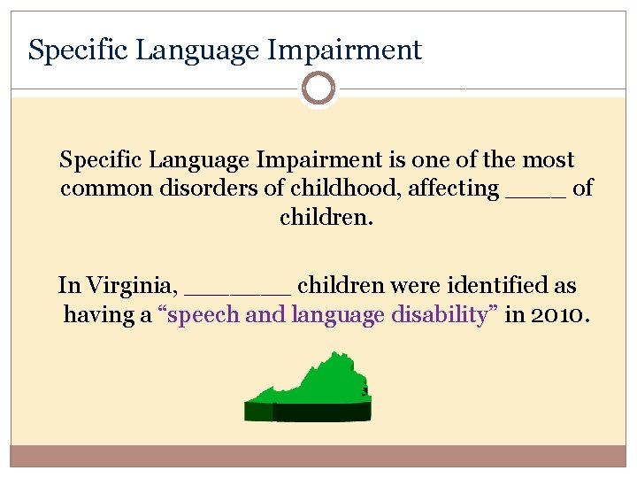 Specific Language Impairment is one of the most common disorders of childhood, affecting ____