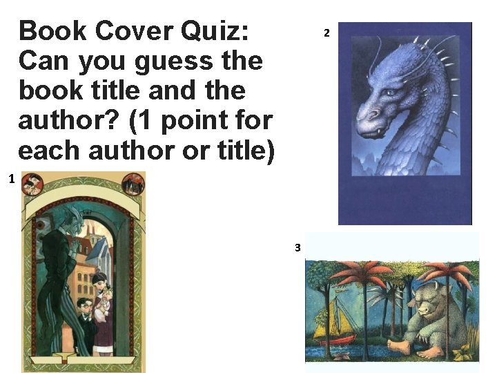 Book Cover Quiz: Can you guess the book title and the author? (1 point