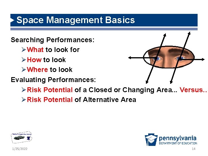 Space Management Basics Searching Performances: ØWhat to look for ØHow to look ØWhere to