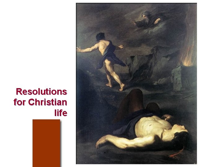 Resolutions for Christian life 